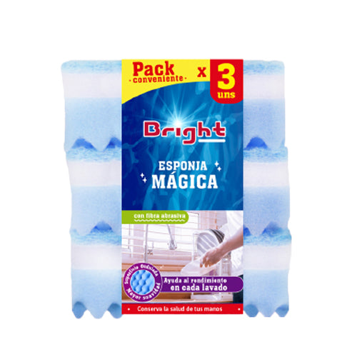 Esponja Mágica Bright Light x 3 unidades