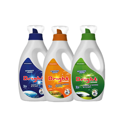 Detergente Líquido Bright Hipoalergénico 3 L