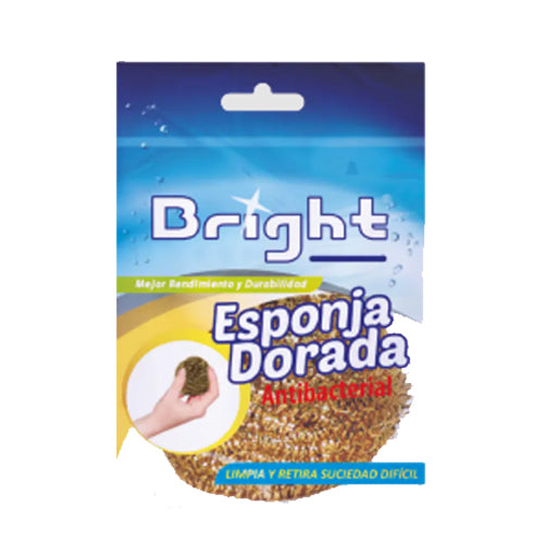 Esponja dorada antibacterial