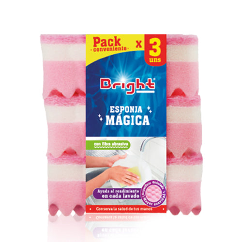 Esponja Mágica Bright Light x 3 unidades