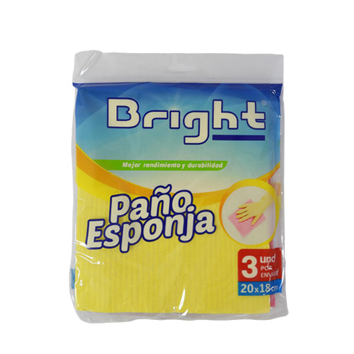 Paño esponja 3 unidades